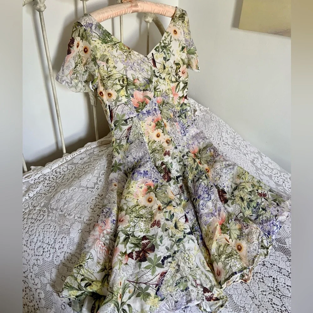 Vintage handmade floral cottage core dress - Picture 3 of 8